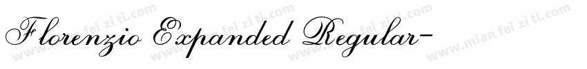 Florenzio Expanded Regular字体转换